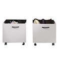 thumbnail image 1 of 20 Inch Multipurpose Storage Box with Caster Wheels Set of 2 White, 1 of 7