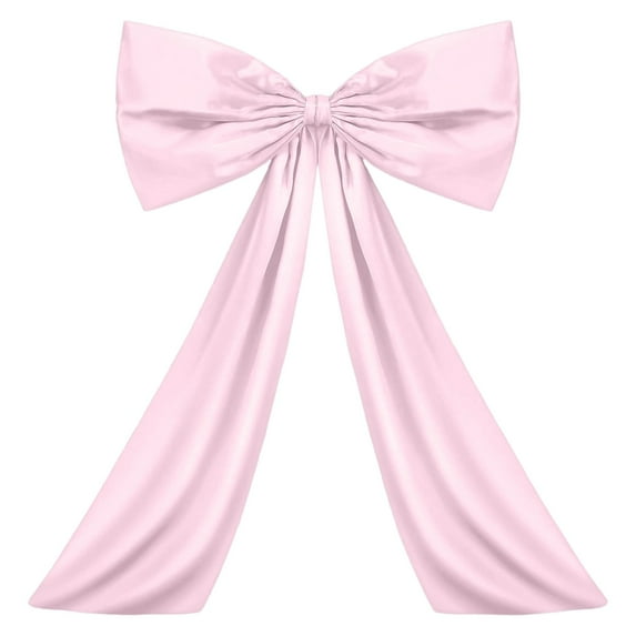 20 Inch Oversized Bow Decorations - Large Party Bows for Wedding Backdrops, Christmas Tree Toppers, Birthday Wall Decor, Festive Event Decoration, Pink, Bow