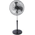 thumbnail image 1 of 20 Inch Pedestal Standing Fan, Heavy Duty Industrial Stand Fan with 3 Speeds & 90° Adjustable Tilt, Metal Oscillating Floor Fan, Max 3600 CFM Air Circulator for Warehouse, Garage, Home & Office, 1 of 7