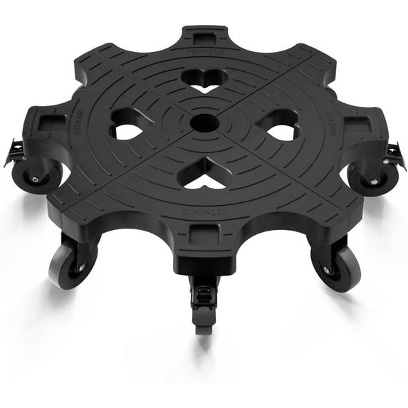 20 Inch Plant Caddy with Wheels Heavy Duty Outdoor,Indoor Rolling Plant Stand with 3inch Casters Black Heart Shaped Plant Dolly Large Potted Planter Cart for Big Flowerpots Plants Pots