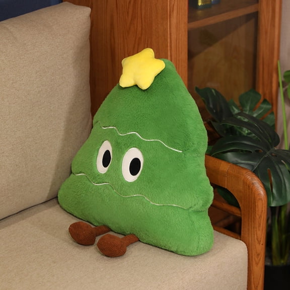 20 Inch Plush Christmas Tree Stuffed Christmas Tree Animals Soft Throw Pillows Cute Fluffy Toys for Sofa Home Couch Room Xmas Party Decor Stocking Stuffers