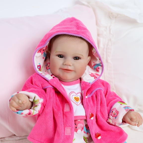 20 Inch Reborn Baby Doll Sunny, Cute Soft Vinyl Realistic Baby Doll, Poseable Smiling Newborn Doll, Perfect Gift For Kids Age 3+ Christmas Gift