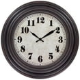 thumbnail image 1 of 20 Inch Retro Wall Clock Silent,Accurate Time,Big Numbers,Quartz,Analog,Black, 1 of 7