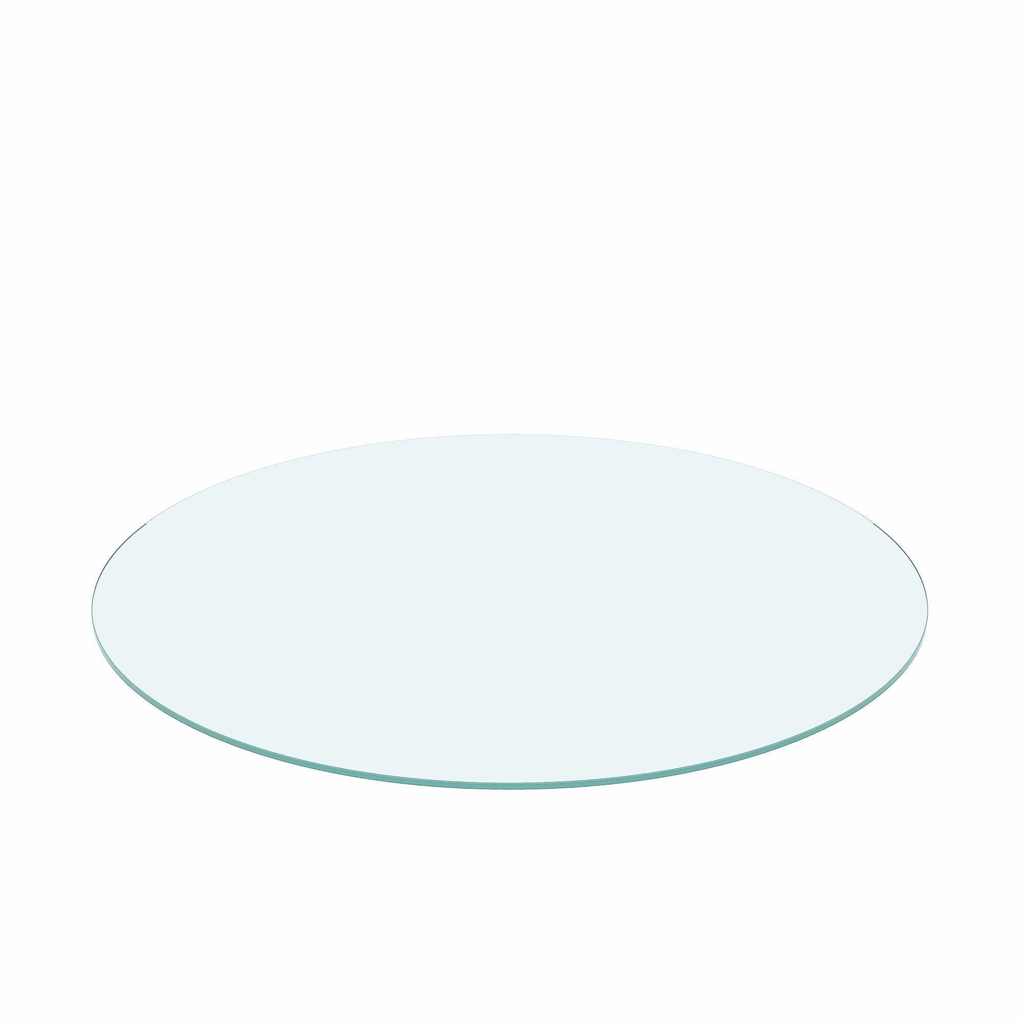 20 Inch Round Clear Tempered Glass Table Top, 1/4" Thick Glass Sheet with Flat Polished Edge, Replacement Tabletop for Coffee Table, Dining Table & Patio Table