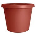 thumbnail image 1 of 20 Inch Round Prima Planter - Large Plastic Plant Pot with Rolled Rim for Indoor Outdoor Plants Flowers , Clay, 1 of 7