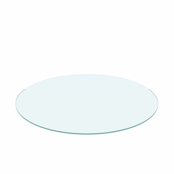 CoSoTower 30" Inch Round Tempered Glass Table Top Clear Glass 1/4" Inch