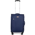 thumbnail image 1 of New York Xpress 20" Softside Carry on Luggage for Airplane Expandable Spinner Suitcase with TSA Lock, Navy, Xj1907, 1 of 10