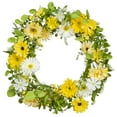 thumbnail image 1 of 20 Inch Spring Daisy Floral Wreath, 1 of 3