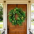 thumbnail image 1 of 20 Inch St. Patrick's Day Wreath for Front Door - Artificial Shamrock Mesh Wreath with Leprechaun Hats Berries, Indoor Outdoor Holiday Decor, Irish Festival Party Hanging Decoration (Green), 1 of 5