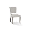 thumbnail image 1 of 20 Inch Upholstered Solid Timber Flared Dining Chair, Set of 2, Light Gray, 1 of 2
