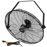 20 Inch Wall Mount Fan, 4800 CFM 3 Speeds High Velocity Industrial Fan with 360° Tilt Head, IP44 Waterproof Heavy-Duty Aluminum Blades for Workshop, Warehouse, Greenhouse, Commercial