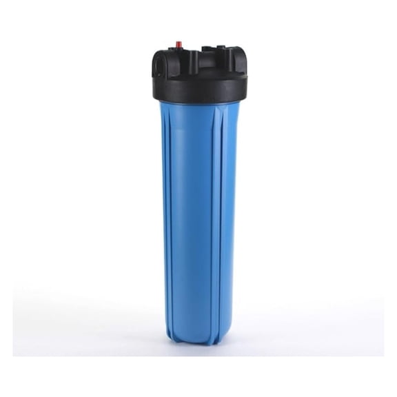 20 Inch Water Filter Housing - 4.5" Big Blue - 1.5" NPT Ports - HF45 Series - Whole House Well Water Filtration