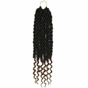 20 بوصة متموجة فو يحدد الشعر الكروشيه مجعد الإلهة يحدد الضفائر الكروشيه الجذور الأفريقية Dreadlock تمديد الشعر الاصطناعي لينة الأقفال الشعر المجفف للنساء