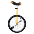 thumbnail image 1 of 20 Inch Wheel Outdoor Unicycle with Steel Frame,Leakproof Tire,Adjustable Height,Curved PU Seat,Mute Bearing,Anti-Slip Designs,for Outdoor Sports Fitness Exercise（Yellow ）, 1 of 26
