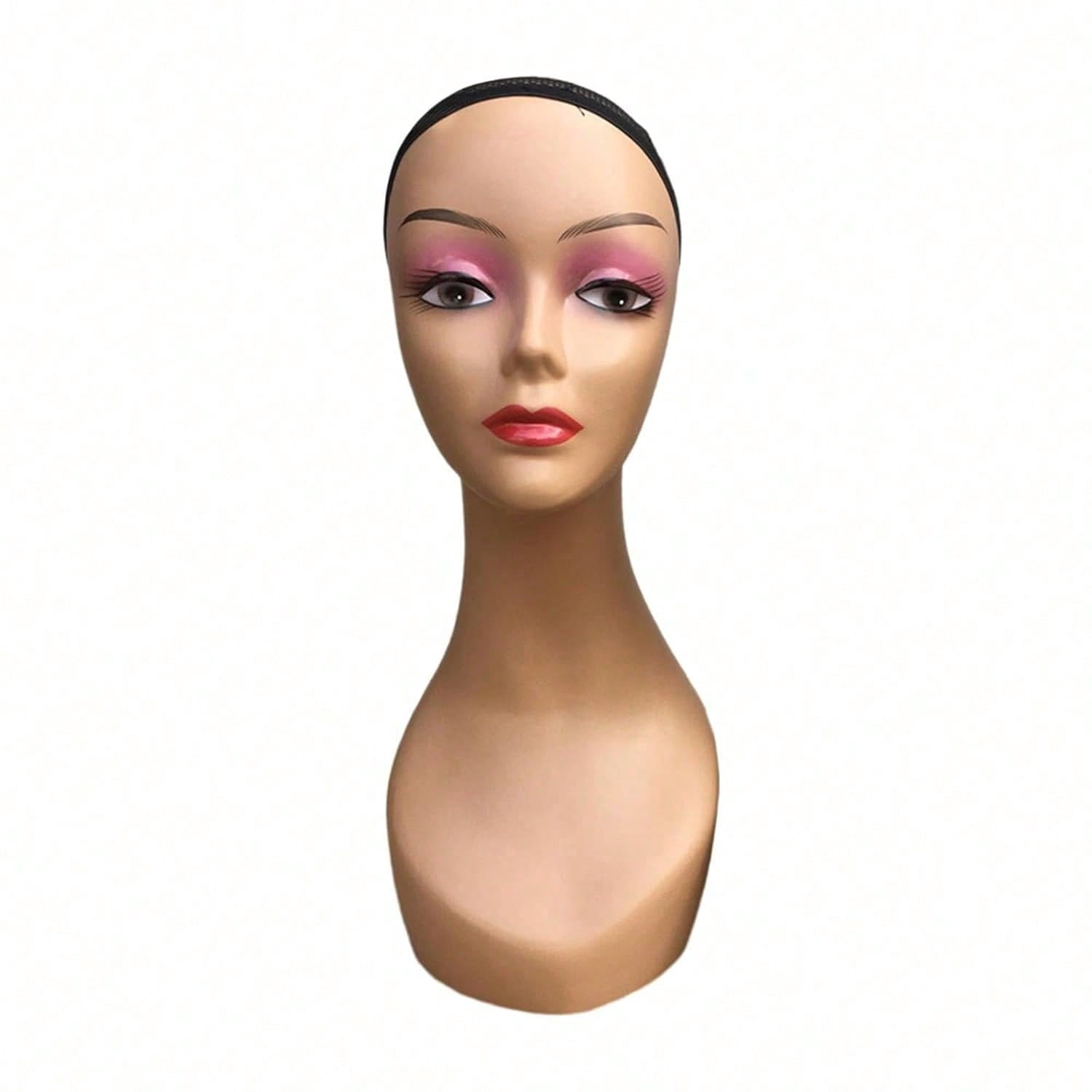20 Inch Wig Styling Head Mannequin - Female Professional Display Model With Non-Slip Base, For Salon, Photography & Home Use