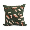 thumbnail image 1 of 20 Inch Wild Oak Branch Dark green Floral Print Decorative Throw Pillow, 1 of 2