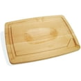 thumbnail image 1 of 20-Inch-by-14-Inch Maple Wood Double-Sided Pour Spout Carving Board, 1 of 2