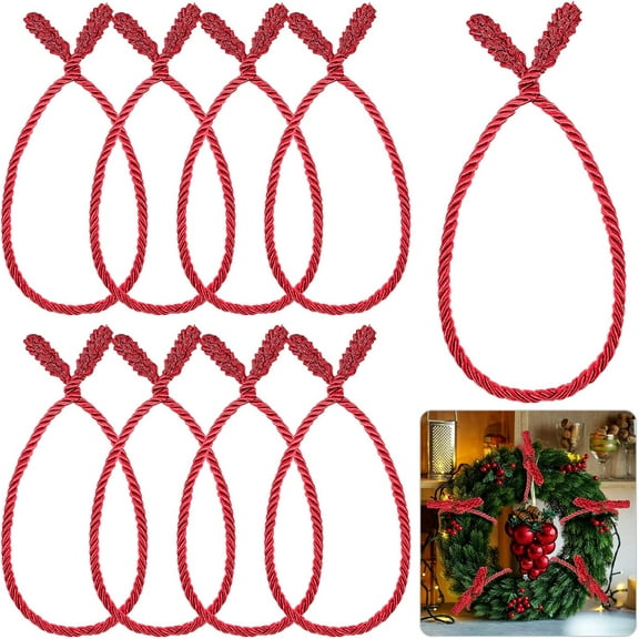 20 Inches Christmas Garland Ties Christmas Decorative Twist Ties for Banister Reusable and Flexible Twist for Xmas Home Decorations Holiday Craft Wrapping