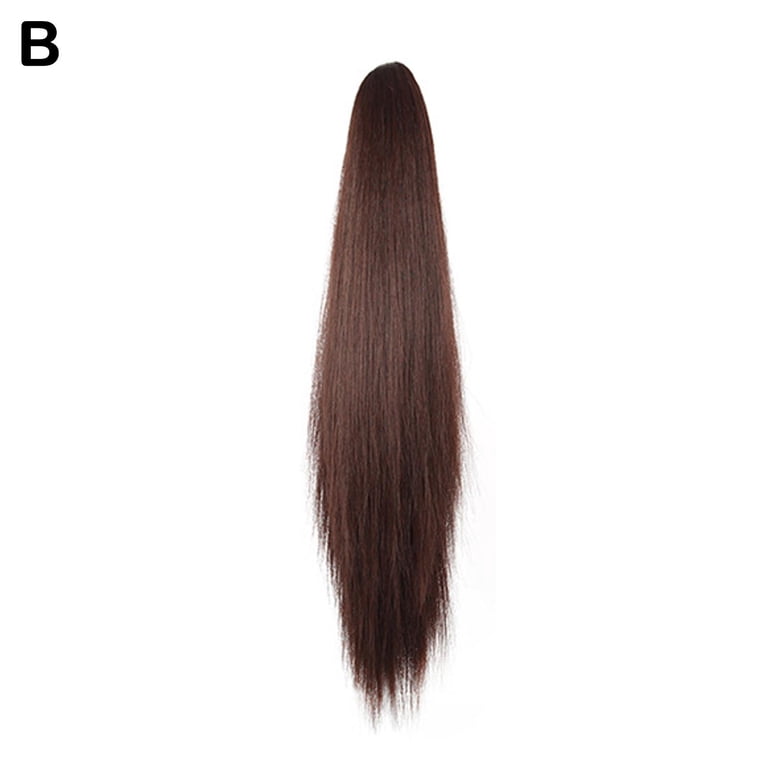 20-Inches Long Straight Wigs Ponytail Extensions Claw Clip  display picture 1