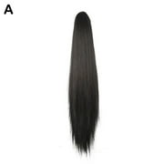 20-Inches Long Straight Wigs Ponytail Extensions Claw Clip In Ponytails Synthetic Hair Jaw On Ponytail Extensions Pony Tail Hairpieces for Women S6V9