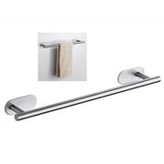 20 Inchs Towel Bar Self Adhesive Wall Mounted Stainless Steel Rustproof Polished Bathroom Kitchen No Drill Matte Modern Decoration Rack Hardware Hanger Chrome