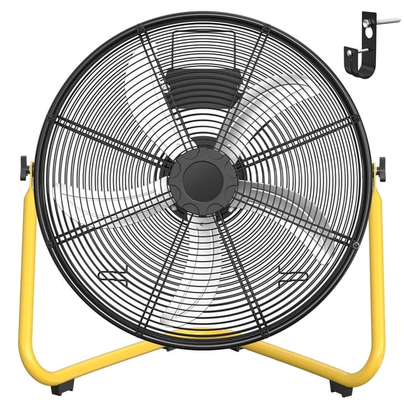 20" Industrial Drum Fans, 3-Speed Professional Outdoor Fan, Without Metal Wheels, for Commercial, Factory and Garage, UL Listed