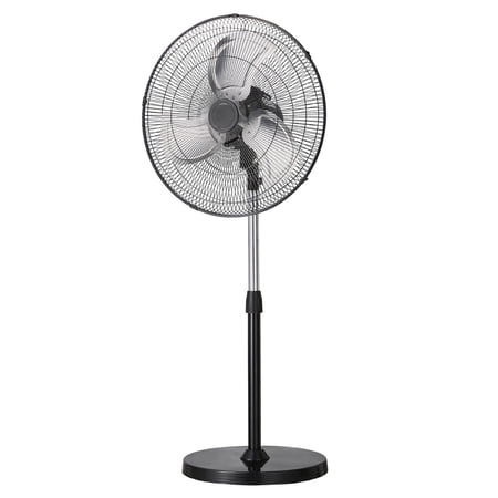 20" Industrial Pedestal Fan - 3-Speed Heavy Duty Floor Fan with Adjustable Height & Wide Oscillation, for Warehouse, Garage & Workshop Cooling