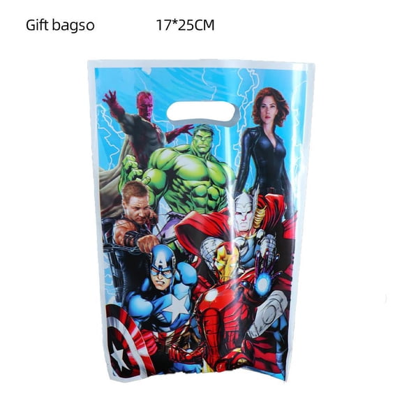 20 Iron Man gift bags for party supplies, party favors, candy packs, and birthday-themed decorations.