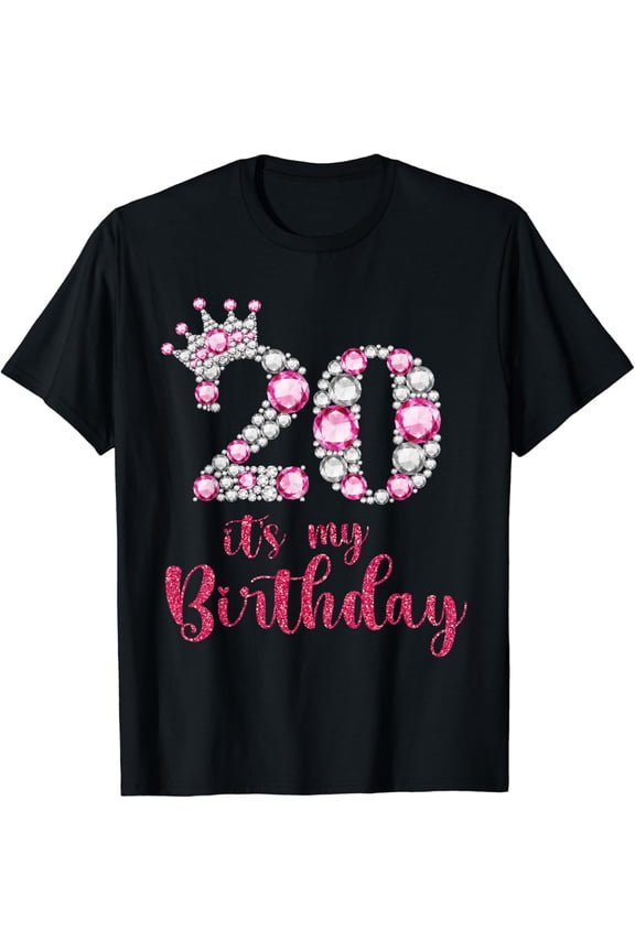 20 It's My Birthday 20th Birthday 20 Years Old Bday T-Shirt
