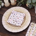 thumbnail image 1 of 20 Ivory 13X13 In Cocktail Paper Napkins Lavender Butterfly Design Party Events, 1 of 6