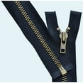 thumbnail image 1 of 20" Jacket Zipper Heavy Weight ~ YKK #7 Antique Brass Separating ~ 560 Navy (1 Zipper), 1 of 1