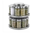 thumbnail image 1 of 20 Jar Revolving Countertop Spice Rack with integrated tool caddy Spices with removable shaker disc Included, FREE Spice Refills for 5 Years: Brushed, 1 of 2