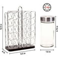 thumbnail image 1 of 20 Jar Spice Rack Stainless Steel with Spices Included - Standing Rack Shelf Holder & Countertop Spice Rack Tower Organizer for Kitchen Spices with Spice Refills for 5 Years, 1 of 6