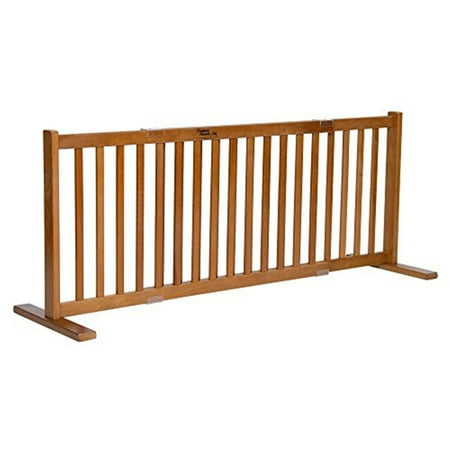 20" Kensington - Small Free Standing Wood Pet Gate - Artisan Bronze