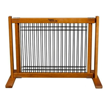 20" Kensington - Small Free Standing Wood/Wire Pet Gate - Artisan Bronze