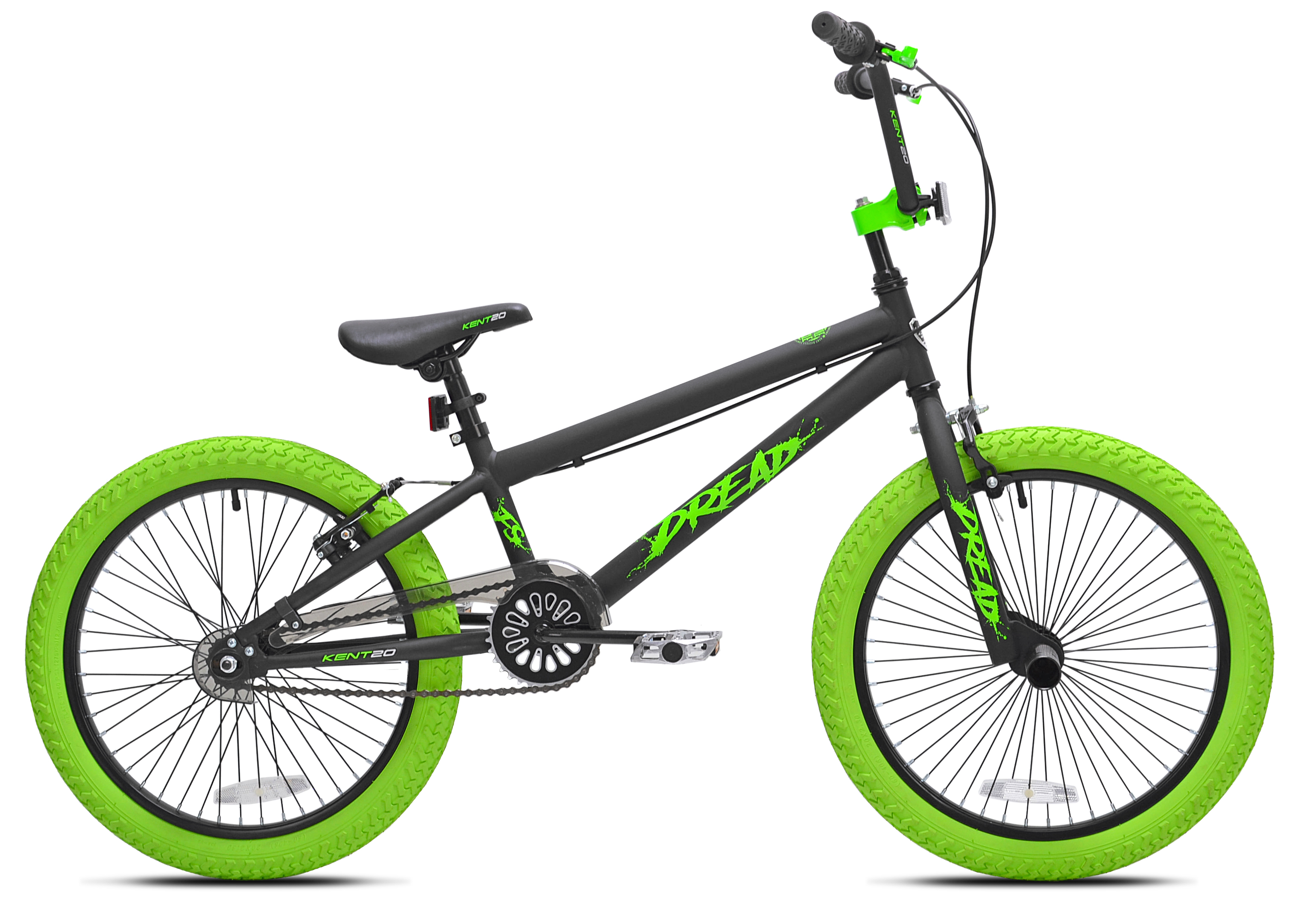 Kent Dread 20 Inch BMX Bike for Kids, Green/Black photo 1