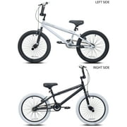 20 Kent Bicycles Spector BMX Bicycle, Fits Rider 42 - 5, Black/White, Child/Tween/Teen, Unisex