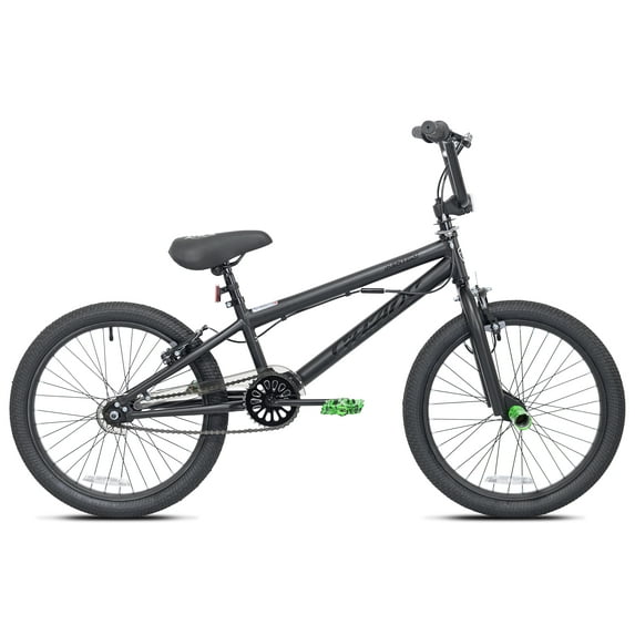 20" Kent Chaos BMX Bicycle, Fits Rider 4'2" - 5', 0", Hydro Dip Matte Black, Child, Unisex