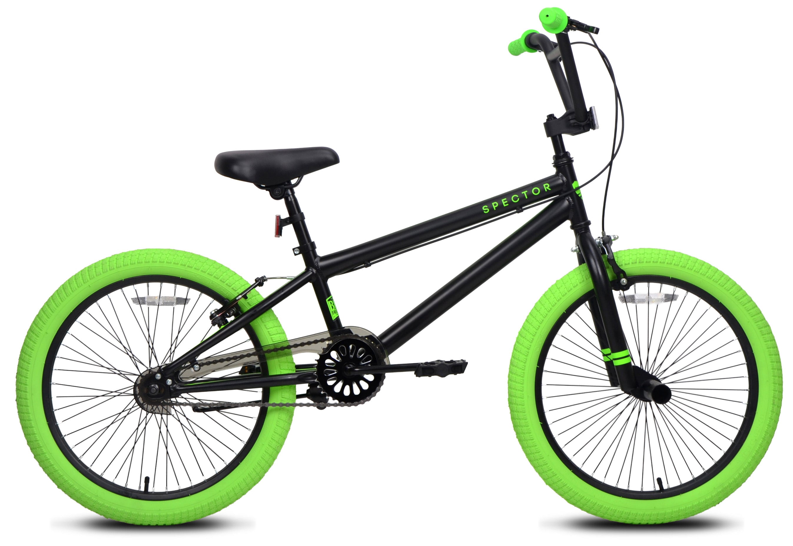 20" Kent Spector Bicycle, Fits Rider 4'2" - 5', Black/Green, Child/Tween/Teen, Unisex