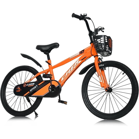 20" Kids Bike for Boys and Girls, Akaber Boys Bicycles with Kickstand for Kids Ages 7-13, Orange