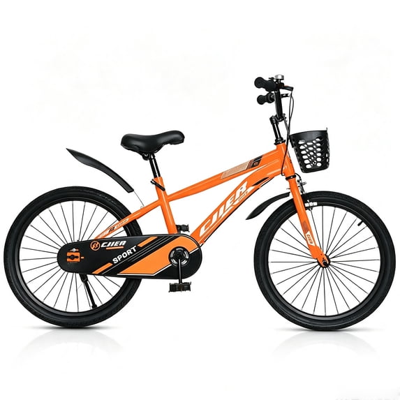 20" Kids Bike for Boys, Akaber Boys Bicycles with Kickstand for Kids Ages 7-13, Orange