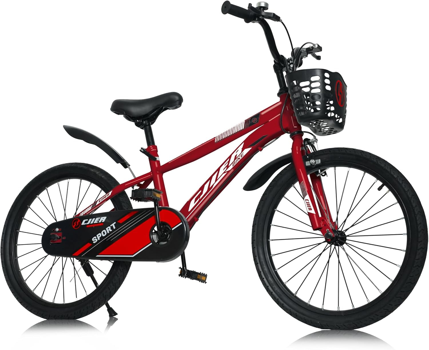 20" Kids Bike for Boys and Girls, Wanan Boys Bicycles with Kickstand for Kids Ages 7-13, Red