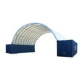 thumbnail image 1 of 20'(L) x 20'(W) Replacement Roof Cover for 20' Single Truss Shipping Container Shelter - 21Oz 610 GSM PVC White Cover Storage Container Roof with No End Walls - Durable, 1 of 6
