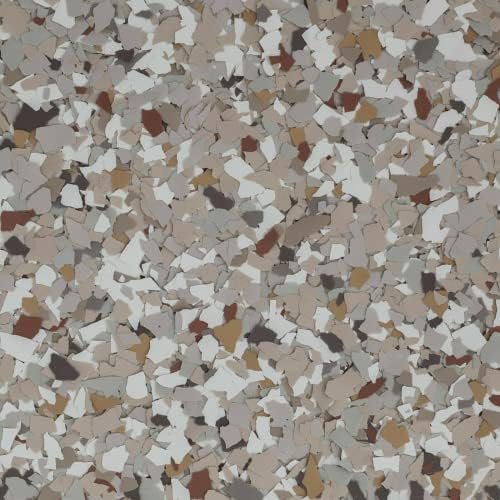 20 LB Signature Blend Epoxy Flake Box - Domino Pattern Flooring Flakes For Concrete & Plywood Surfaces