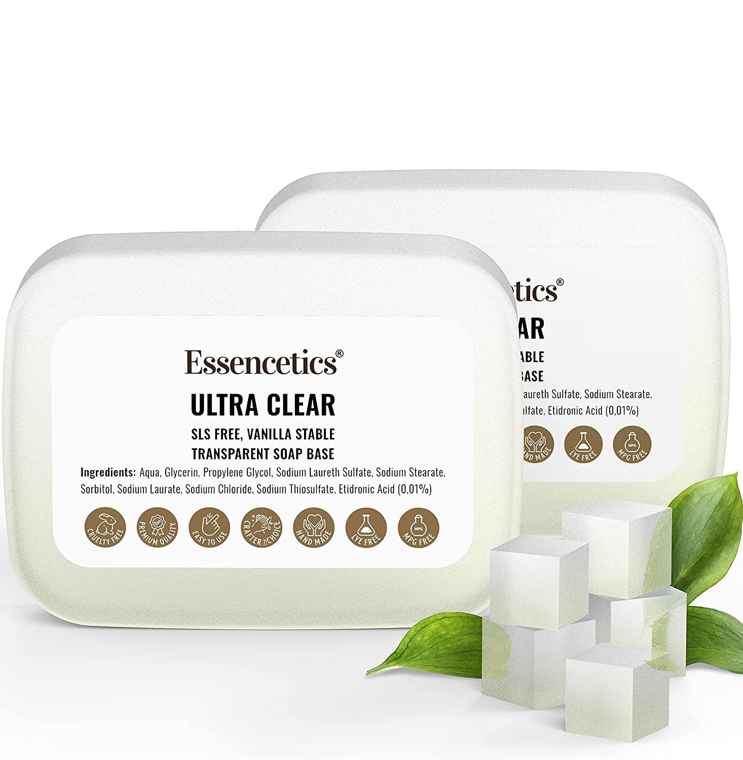 20 LB Ultra Clear Soap Base for Soap Making Melt - Pour Glycerin Soap Base Natural  Soap Base for Soap Making Glycerin Blocks 