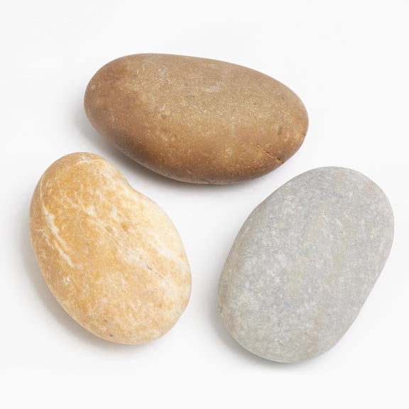 20-Lb Large Natural River Pebbles, 34-Inch Decorative Stones for Garden Paving, Walkway, Aquarium, Potted Plants & DIY Craft Landscaping