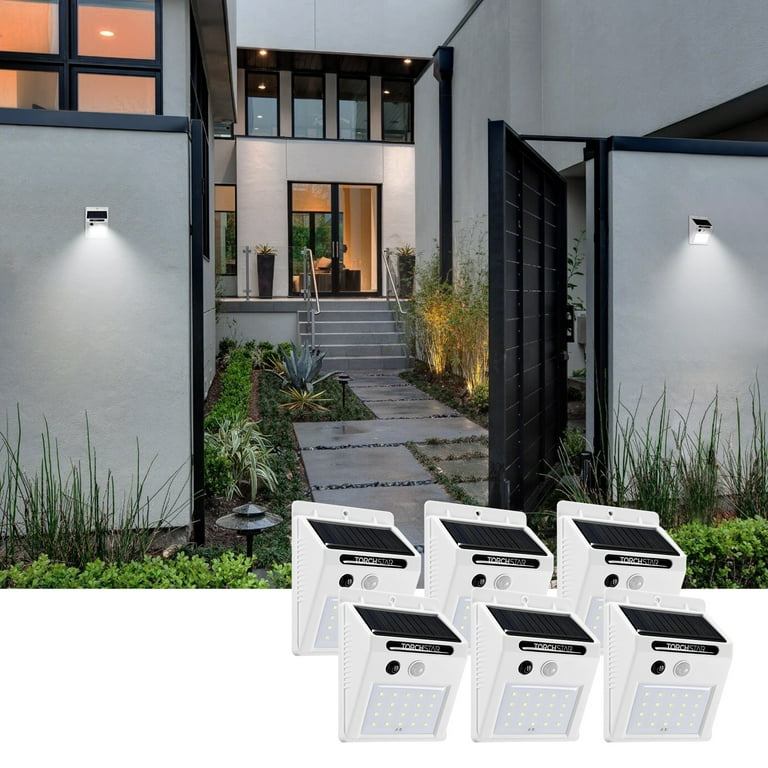 TORCHSTAR 20 LED 320LM Solar Powered Motion Sensor Lights, Wireless Outdoor Wall Lighting, White TORCHSTAR 20 LED 320LM Solar Powered Motion Sensor Lights, Wireless Outdoor Wall Lighting, White