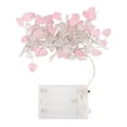 thumbnail image 1 of West Ivory 5 feet 20 LED String Fairy Light w/Pink Hearts & Clear Beads, Battery Powered, Valentines Gift, Holiday Decorative Indoor Outdoor Lighting, Warm White, 1 of 7