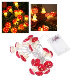 20 LED Mushroom String Light 3M USB/Battery Powered Fairy String Lights for Xmas Party Garden Decoration