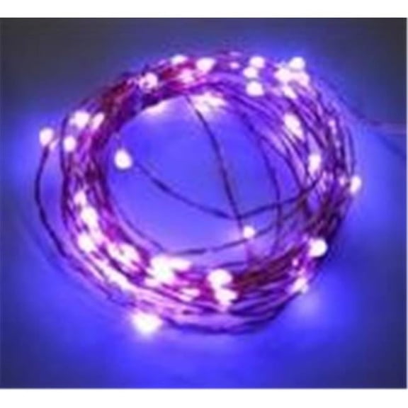 20 LED String Light Battery Operated Copper - Yellow